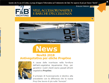 Tablet Screenshot of fbyachting.it